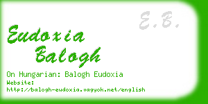 eudoxia balogh business card